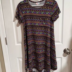 LuLaRoe Multicolor Tribal Print Dress
